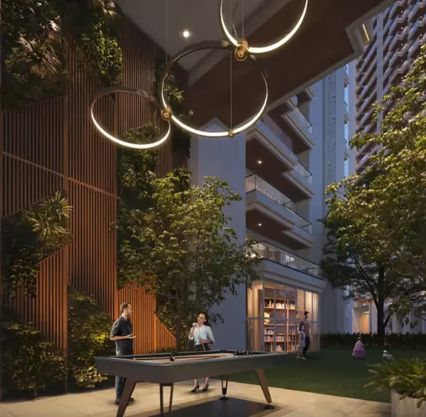 Yoga zone amenity at top real estate project Noida