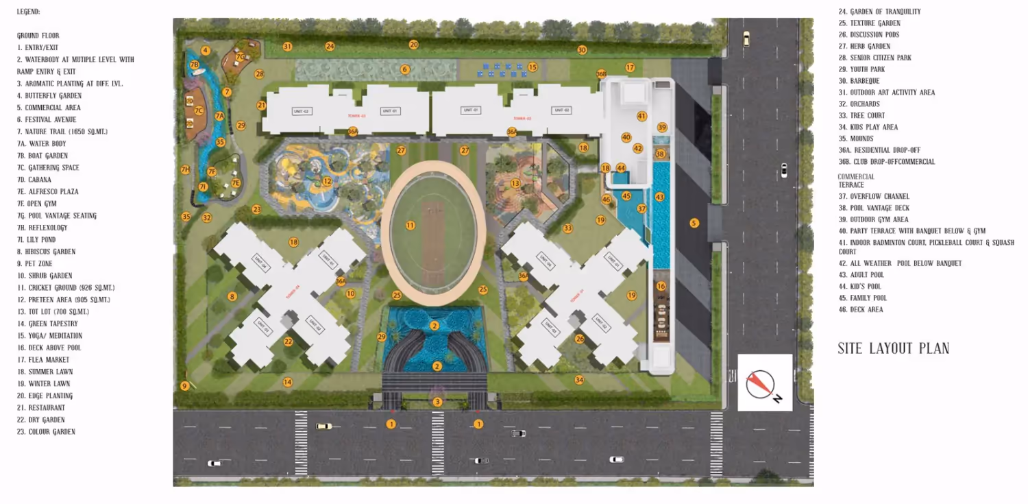 VVIP Addresses master site plan - RERA approved real estate Greater Noida West